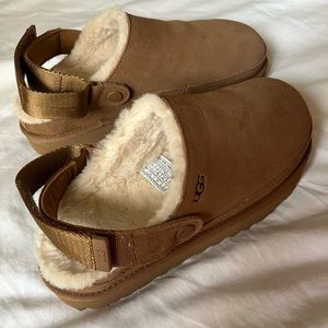 UGG Tan Slippers with Cream Lining